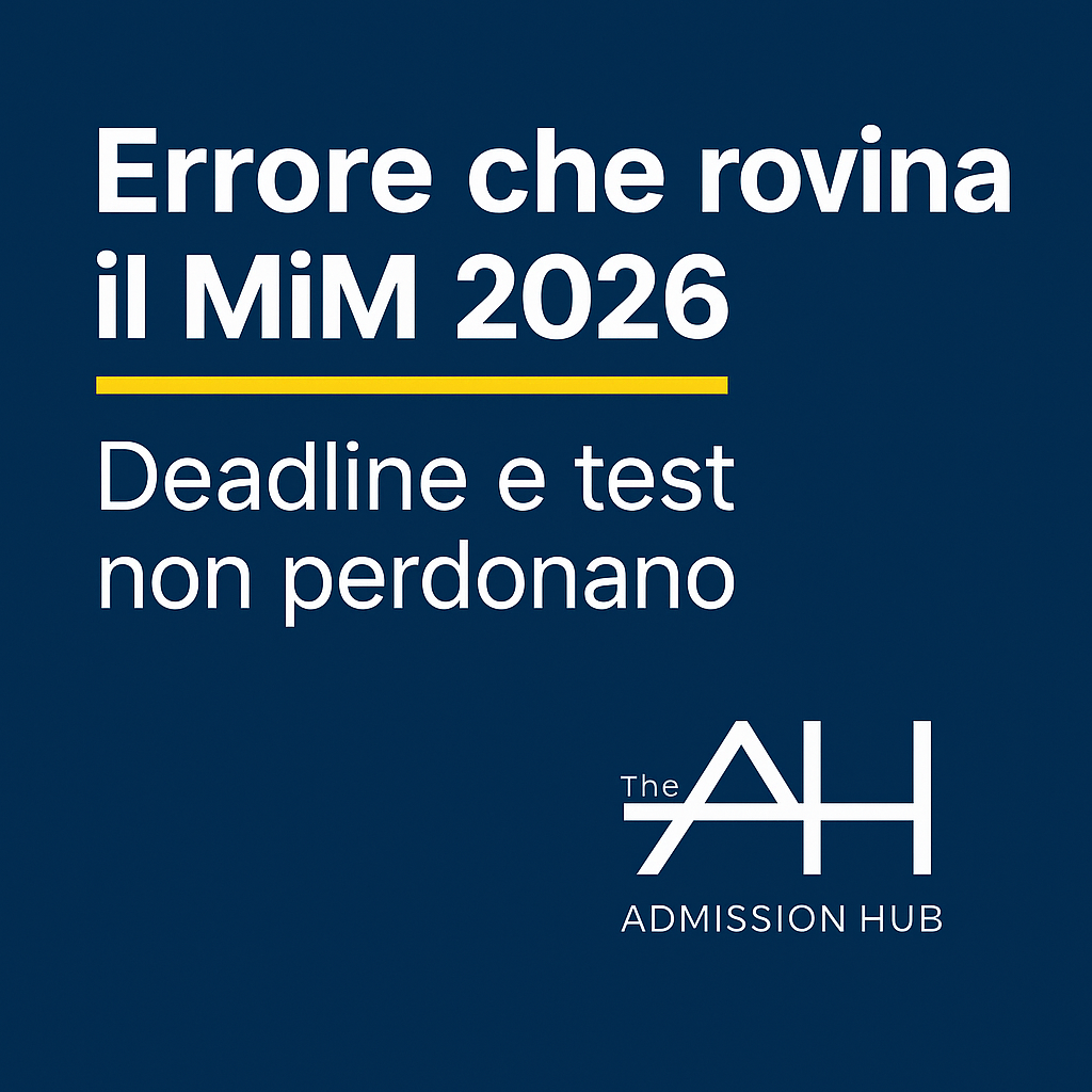 Application Master in Management 2026: scadenze e requisiti